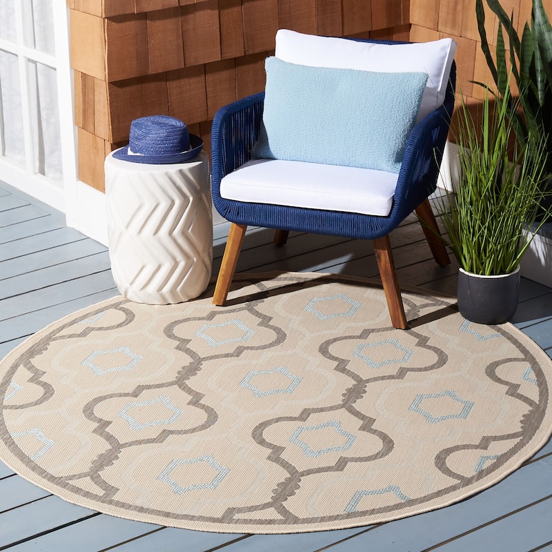 SAFAVIEH Courtyard Oyvor Indoor/ Outdoor Waterproof Patio Backyard Rug