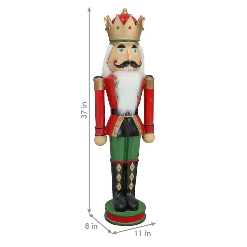 Matthias the Nutcracker Prince - 37-Inch Christmas Decor - Set of 2