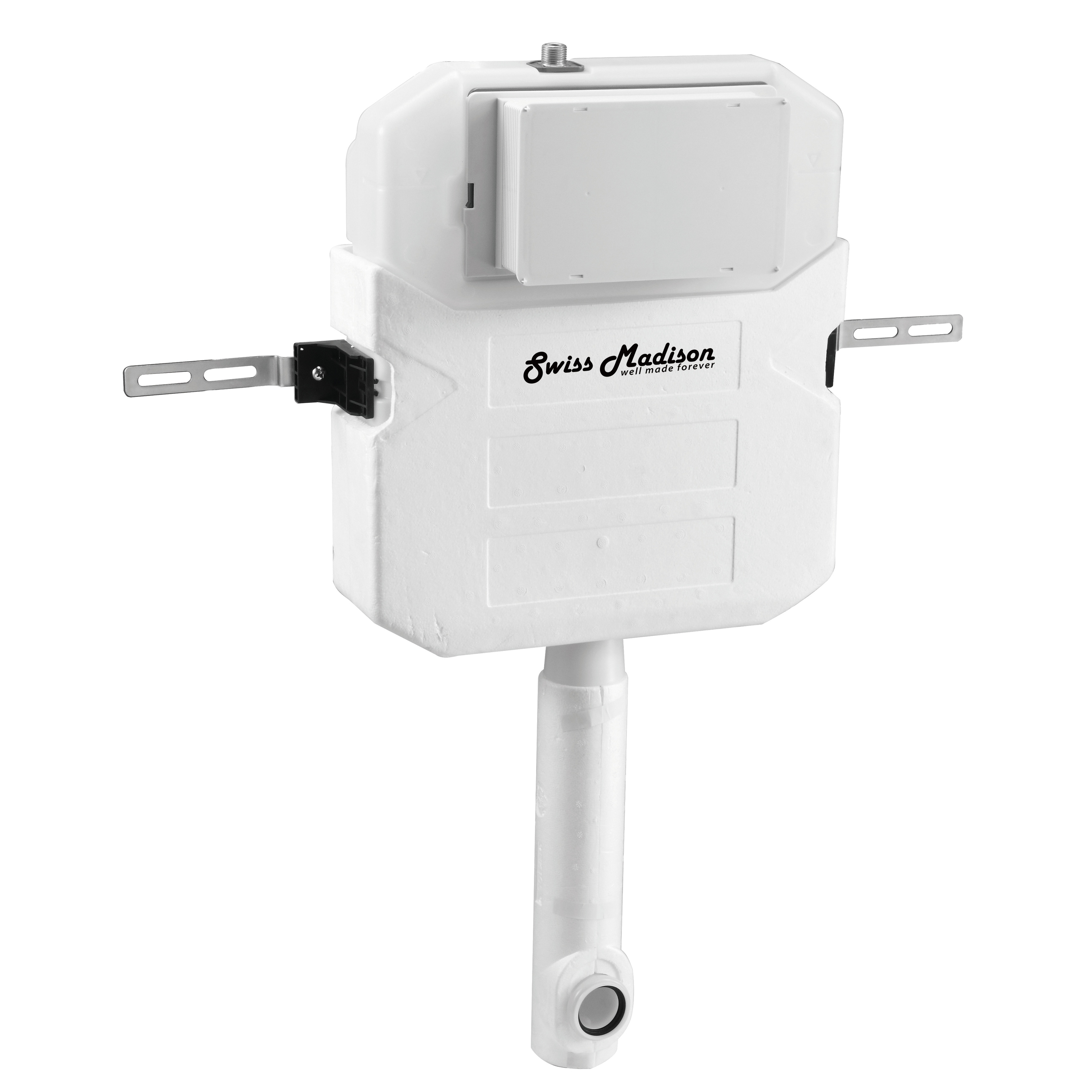 Swiss Madison 2 x 6 Concealed In-Wall Toilet Tank Carrier System for Back to Wall Toilet - White