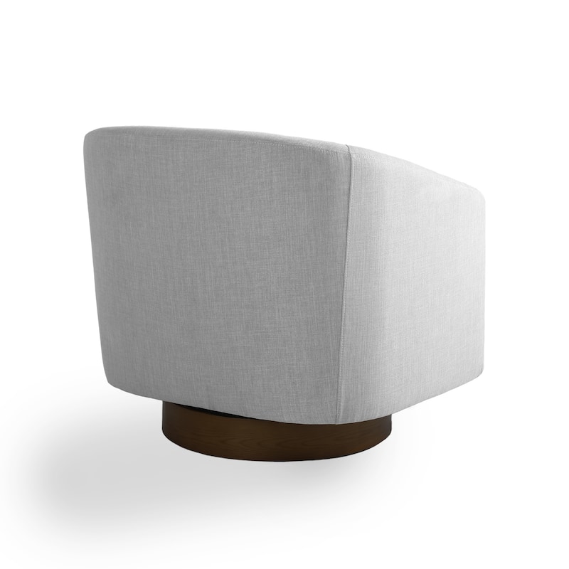 31.1'' W Modern Barrel Swivel Accent Chair