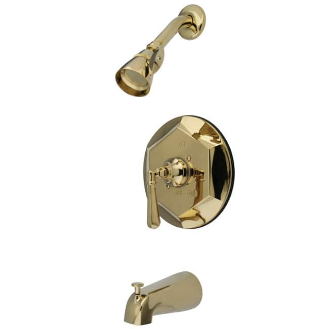 Kingston Brass Metropolitan Tub and Shower Trim with Single Function - Polished Brass