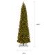 12 ft. Downswept Douglas Pencil Slim Fir Tree with Clear Lights - 12ft.