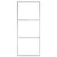 preview thumbnail 66 of 71, vidaXL Walk-in Shower Wall multi size Half Frosted ESG Glass Black