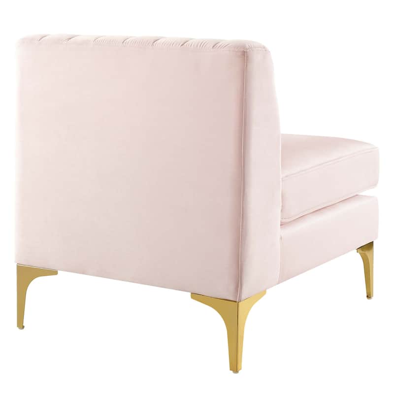 Triumph Channel Tufted Performance Velvet 5-Piece Sectional Sofa