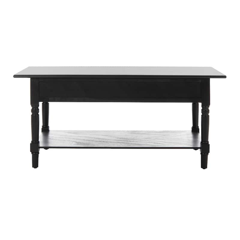 SAFAVIEH Cape Cod Black 2-drawer Coffee Table - 41.7" x 21.7" x 18.5"