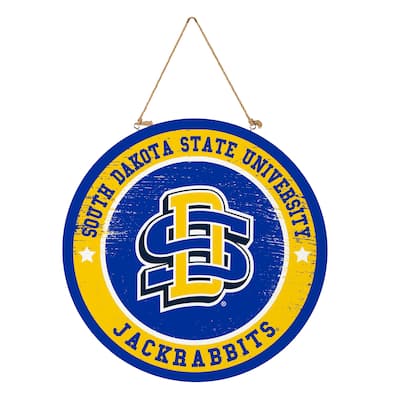 South Dakota State University Wooden Door Decor Wall Sign - Multi-Color