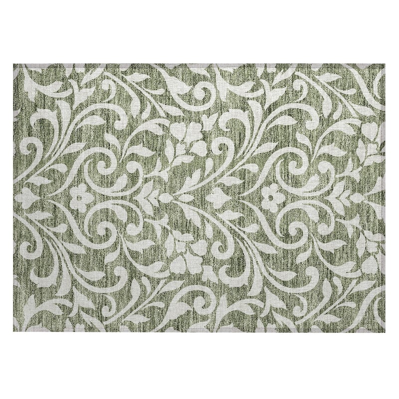 Machine Washable Indoor/ Outdoor Chantille Traditional Rug