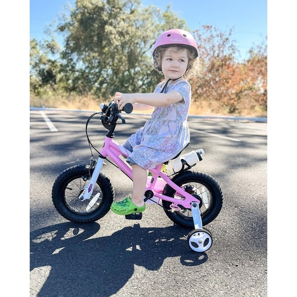 Boys' And Girls' Bike, 12" Kid's Bicycle For 2-4 Years Old, EVA Tires, Training Wheels With Coaster Brake