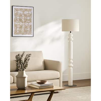 Livabliss Zaruma Global Accent Floor Lamp - 62"H x 16"W x 16"D