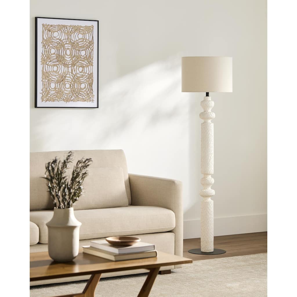 Livabliss Zaruma Global Accent Floor Lamp - 62"H x 16"W x 16"D