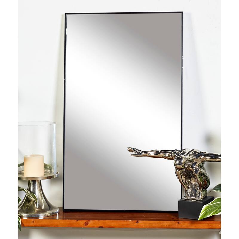Contemporary Rectangular Wall Mirror - Multiple Finishes and Sizes