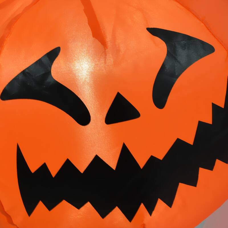 5.9' Halloween Inflatable Outdoor Decoration Ghost with Pumpkin Blow Up LED Garden Lawn Party Holiday Waterproof Purple