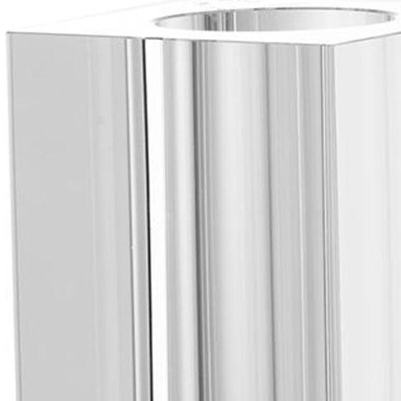 8" Clear Square Glass Table Vase - 3.90