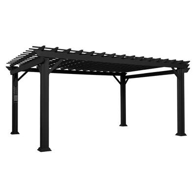 Backyard Discovery Stratford 16x12' Galvanized Steel Pergola w/ Canopy