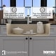 preview thumbnail 16 of 57, Karran QT-812 Top Mount 33 in. Large Single Bowl Quartz Kitchen Sink Kit