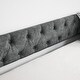 preview thumbnail 4 of 10, Full Size Daybed with Twin Size Trundle Upholstered Tufted Sofa Bed, with Button on Back and Copper Nail on Waved Shape Arms