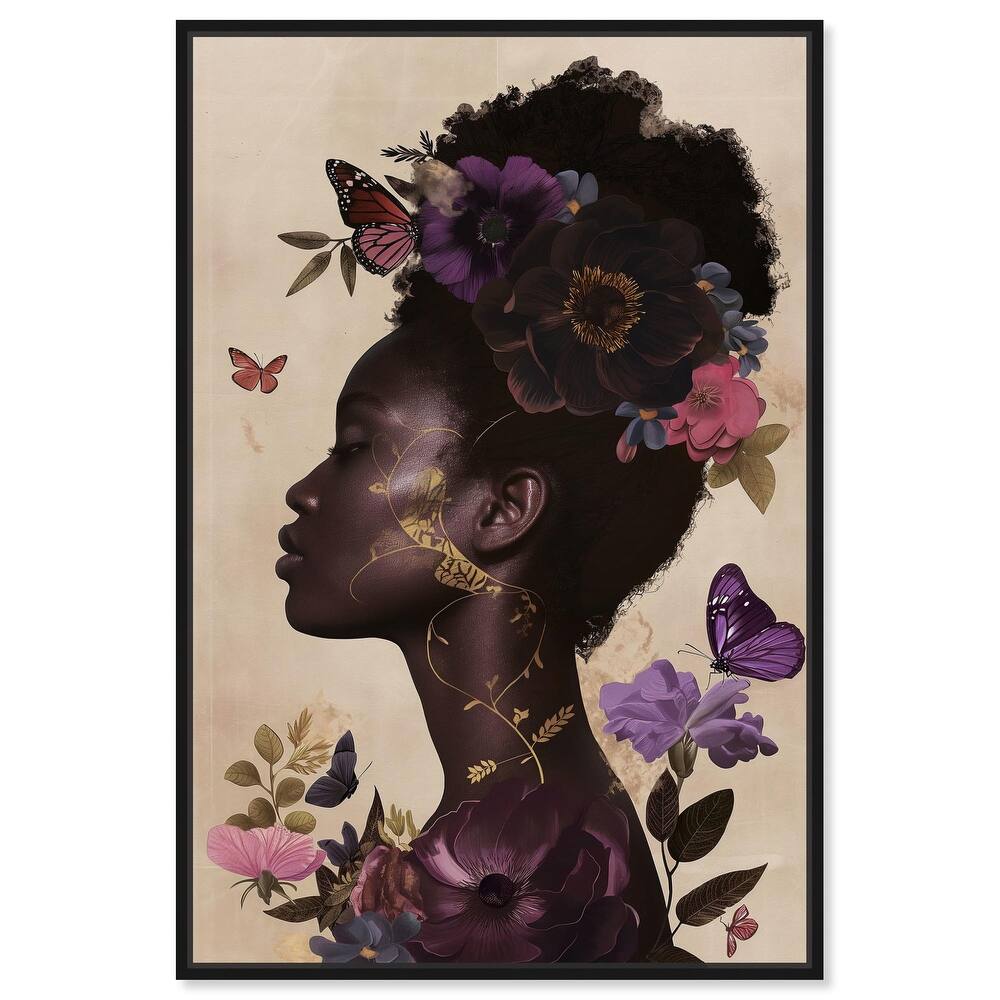 Burgundy Nectar Canvas by Art Remedy