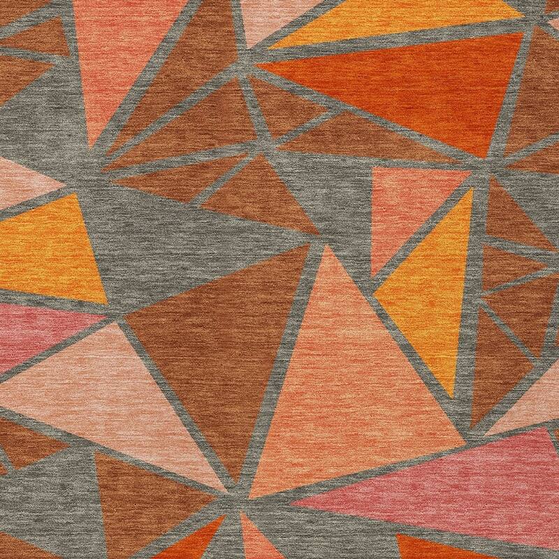 HomeRoots Geometric Transitional Rectangle Outdoor Rug