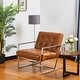 preview thumbnail 8 of 45, Glitzhome 31.50"H Mid-Century PU Leather Tufted Accent Chair