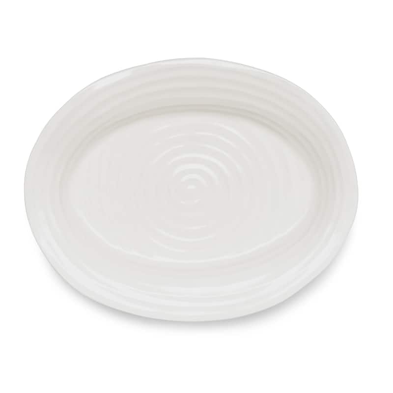 Portmeirion Sophie Conran Medium Oval Platter - 14.5 x 12 In - White - 14.5 x 12 In
