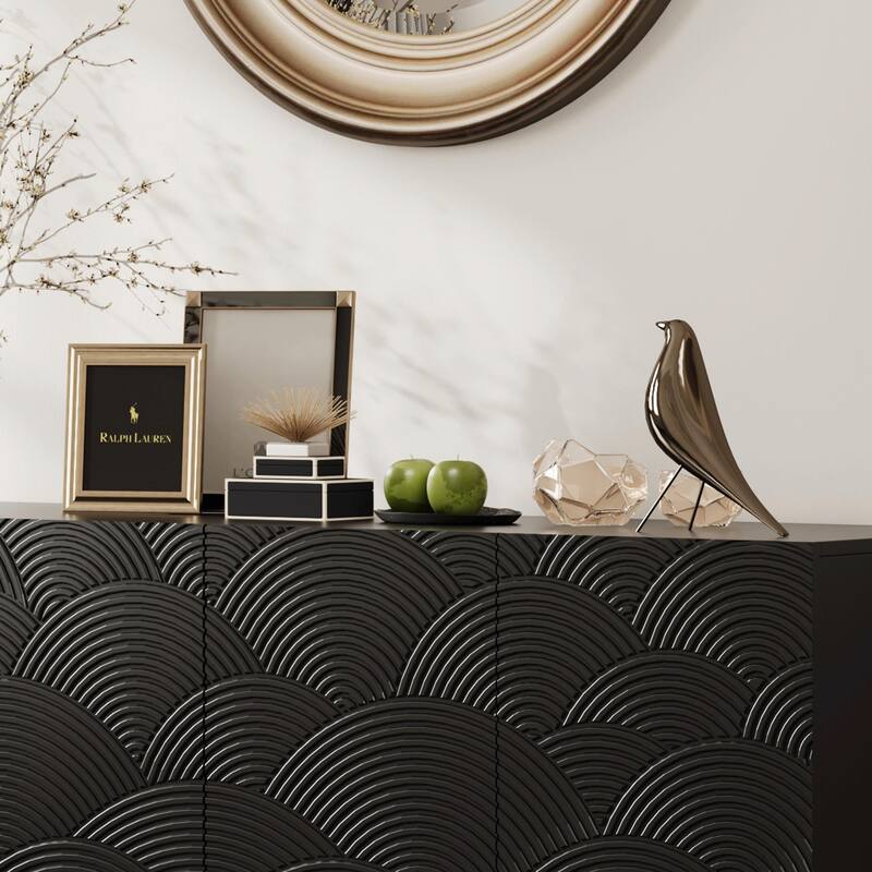 Luxurious Storage Cabinet with Freestanding Anti-Tip Design