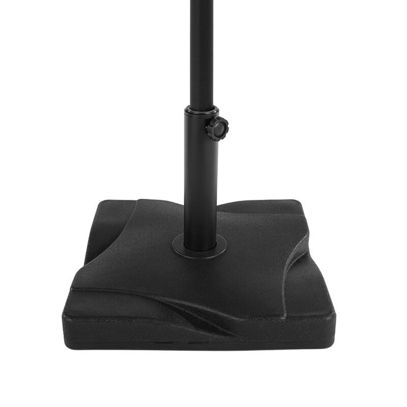 Patio Umbrella Base - 44lb Heavy Duty Polyethylene and Cement Patio Umbrella Stand Outdoor by Pure Garden (Black) - N/A