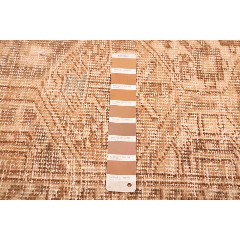 ECARPETGALLERY Hand-knotted Antalya Vintage Brown Wool Rug - 6'9 x 10'2