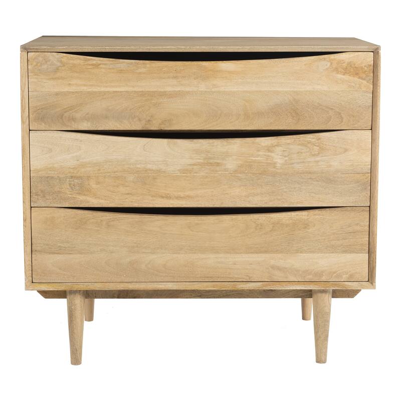 Dillon Solid Wood Three-Drawer Chest