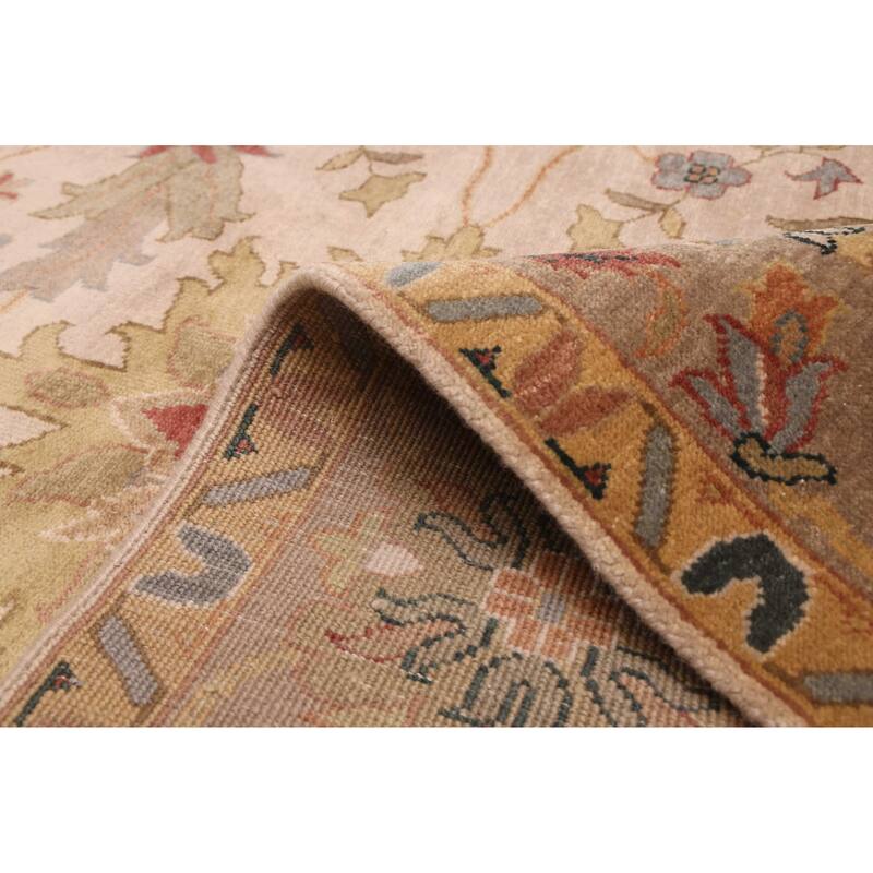 ECARPETGALLERY Hand-knotted Jules Serapi Beige Wool Rug - 8'11 x 11'9