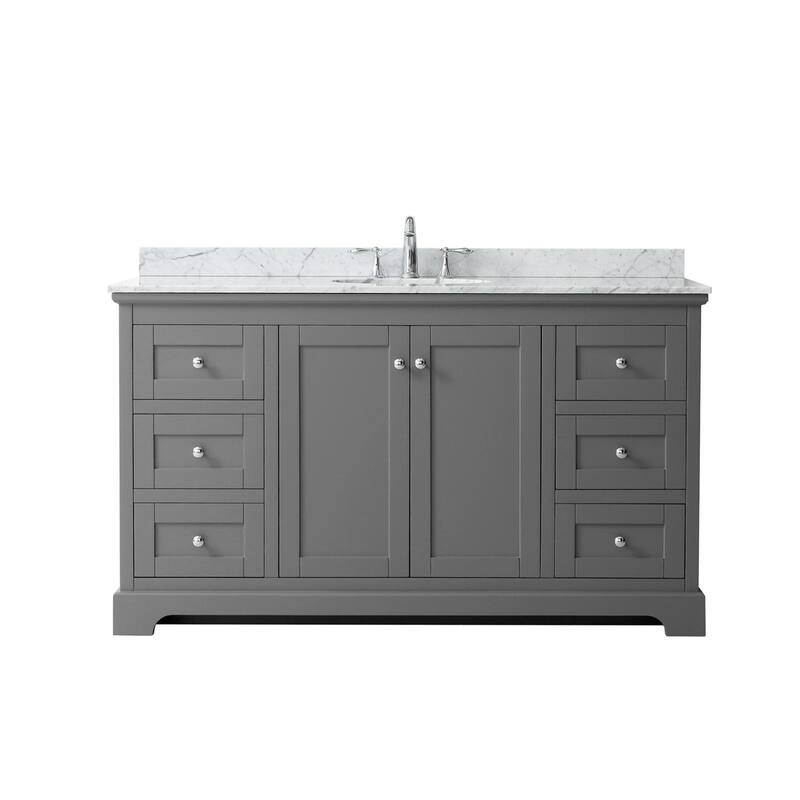 Wyndham Collection Avery 60" Free Standing Single Basin Vanity Set