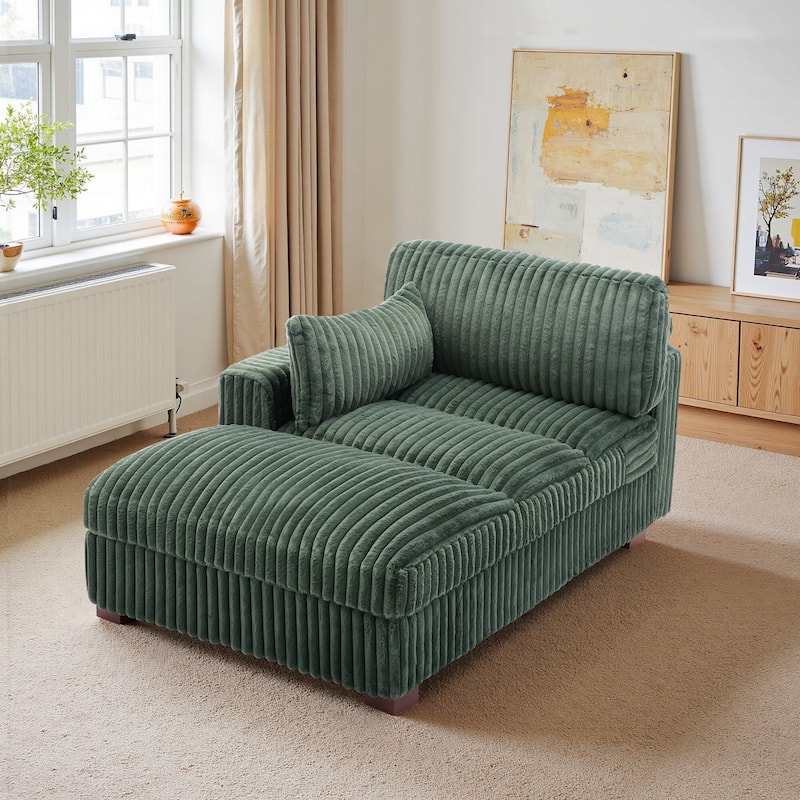 Oversized L-Shape Upholstered Chaise Lounge Sofa Couch