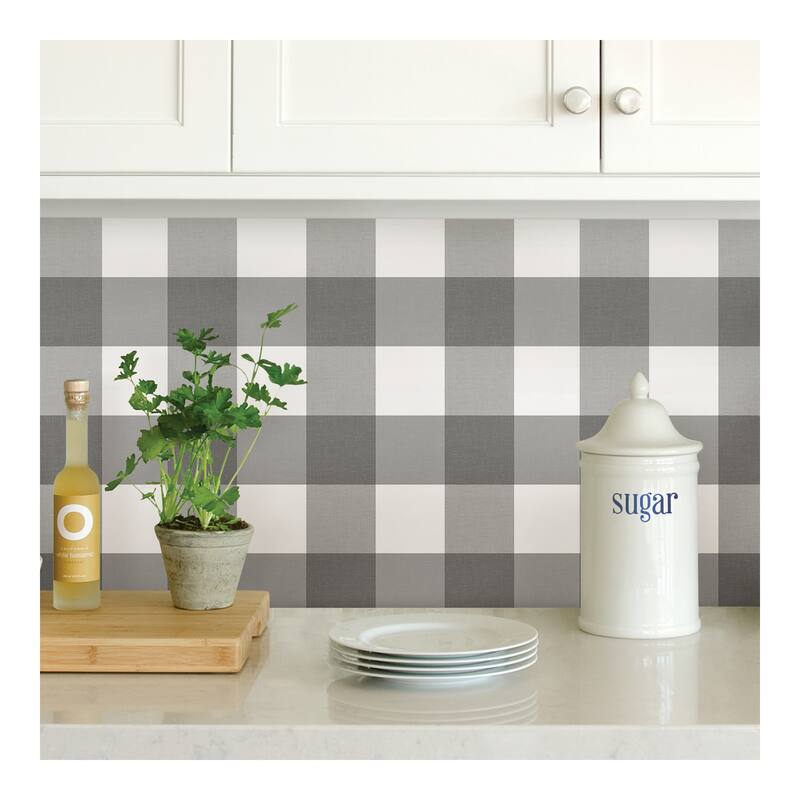 InHome Homestead Plaid Peel & Stick Wallpaper - 198in x 20.5in x 0.025in