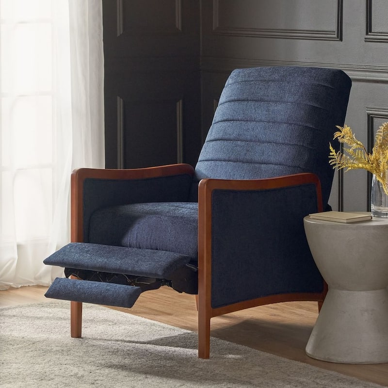 Mid-Century Modern Fabric Recliner Chair by Christopher Knight Home