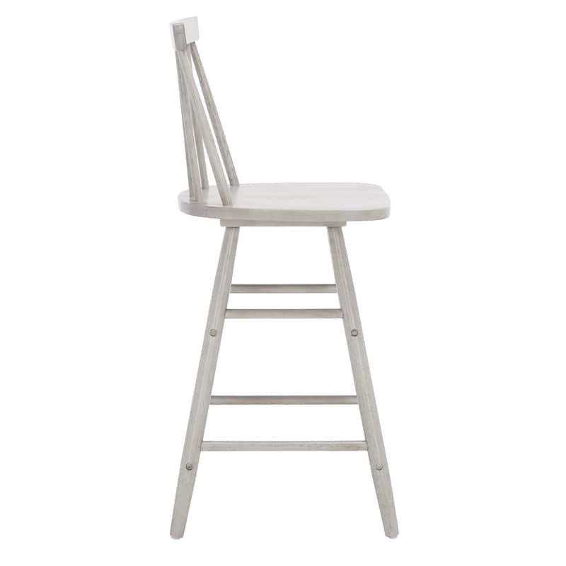 SAFAVIEH Nanie Wood 25-inch Counter Stool - 17 In. W x 17 In. D x 38 In. H - 17Wx17Dx38H