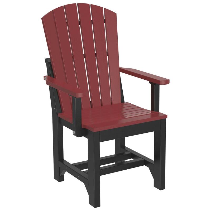 Set of 4 Poly Lumber Adirondack Dining Chairs
