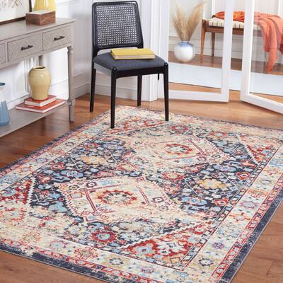 SAFAVIEH Riviera Machine Washable Slip Resistant Harriette Oriental Rug