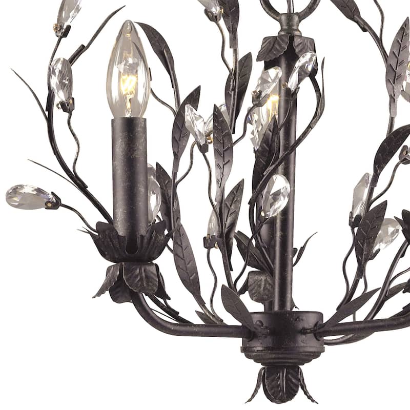 Elk Home Circeo Deep Rust Metal 3 Light Chandelier