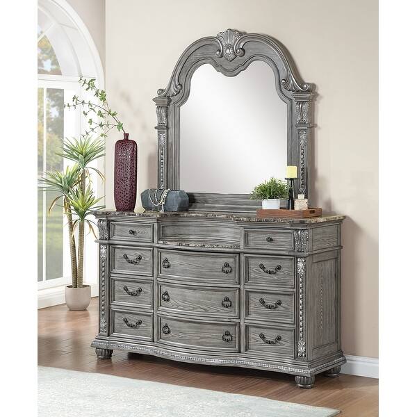 Lucca 11-Drawer 68 in. W Dresser with Marble Top - Bed Bath & Beyond -  39909877