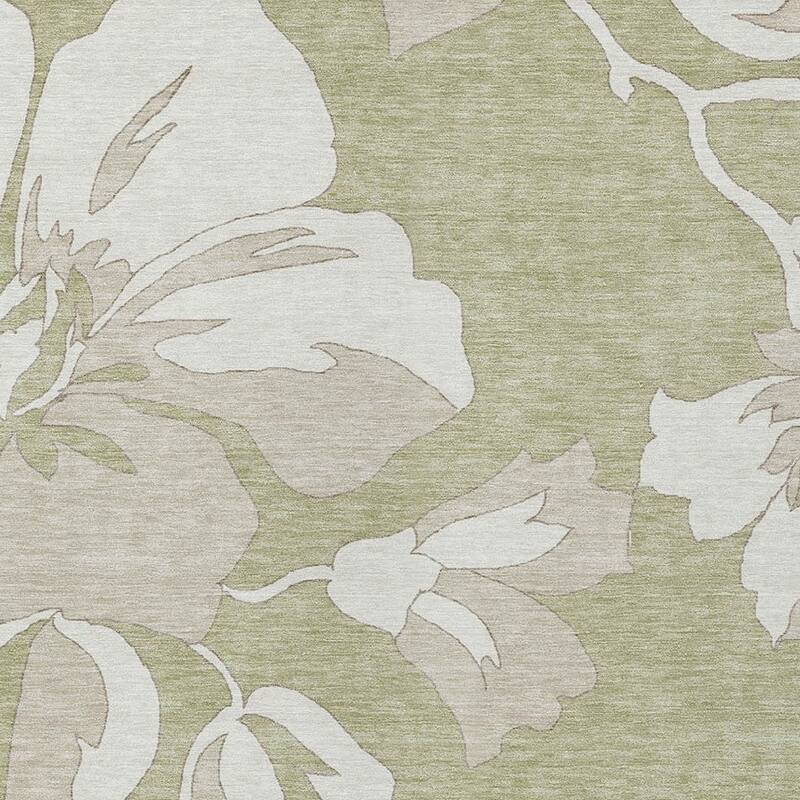 HomeRoots Floral Transitional Rectangle Outdoor Rug