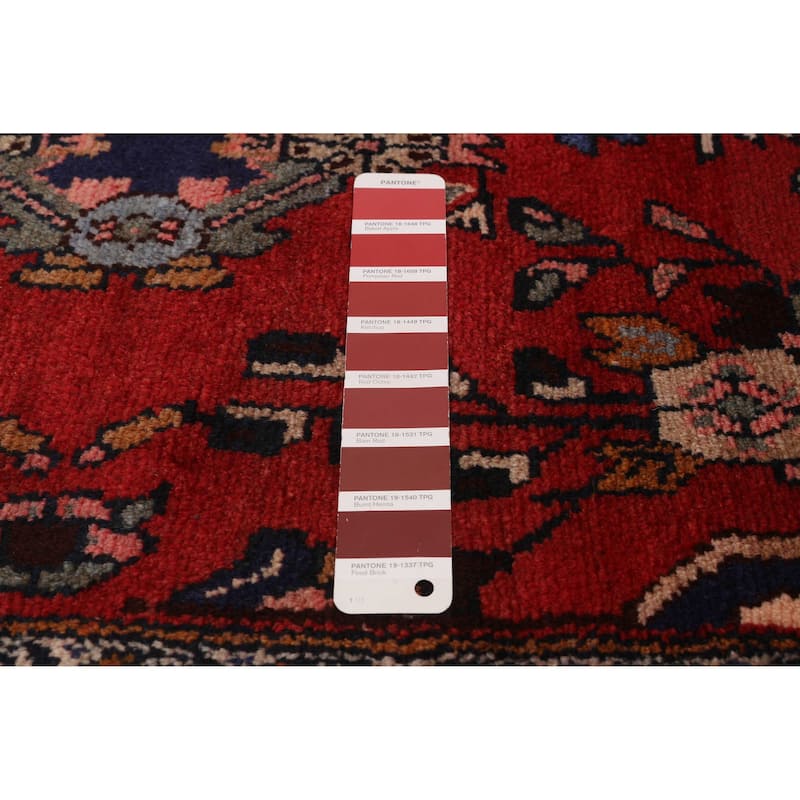 ECARPETGALLERY Hand-knotted Andelz Red Wool Rug - 3'6 x 6'11