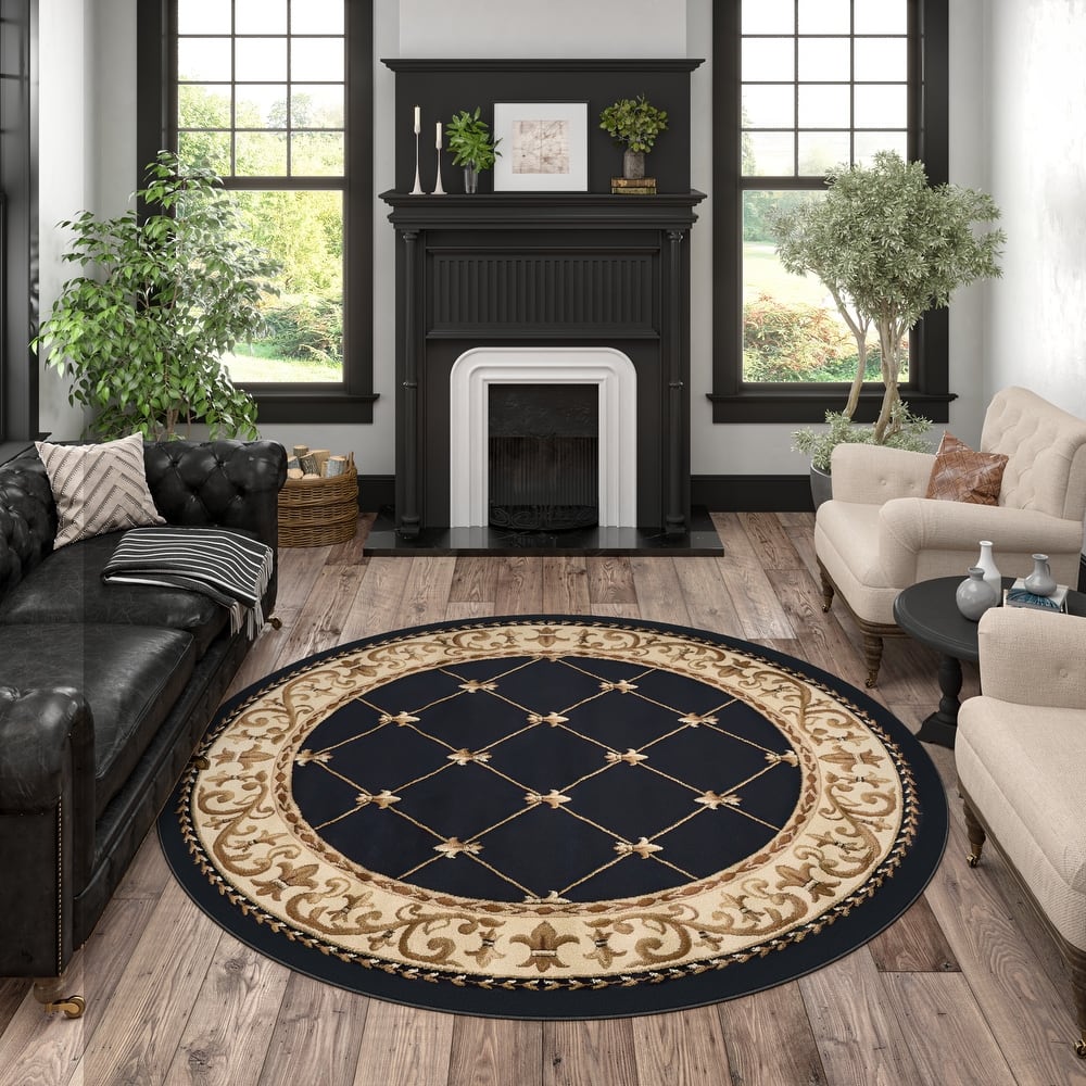 Soho Traditional Scroll Indoor Area Rug