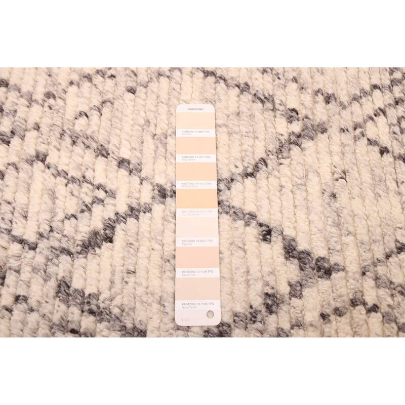 ECARPETGALLERY Hand-knotted Tangier Ivory Wool Rug - 5'4 x 7'7