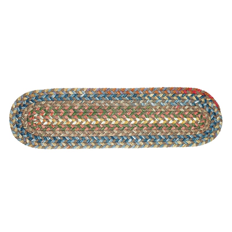 Rhody Rug Charisma Indoor/ Outdoor Braided Area Rug - 8" x 28" - Bronze