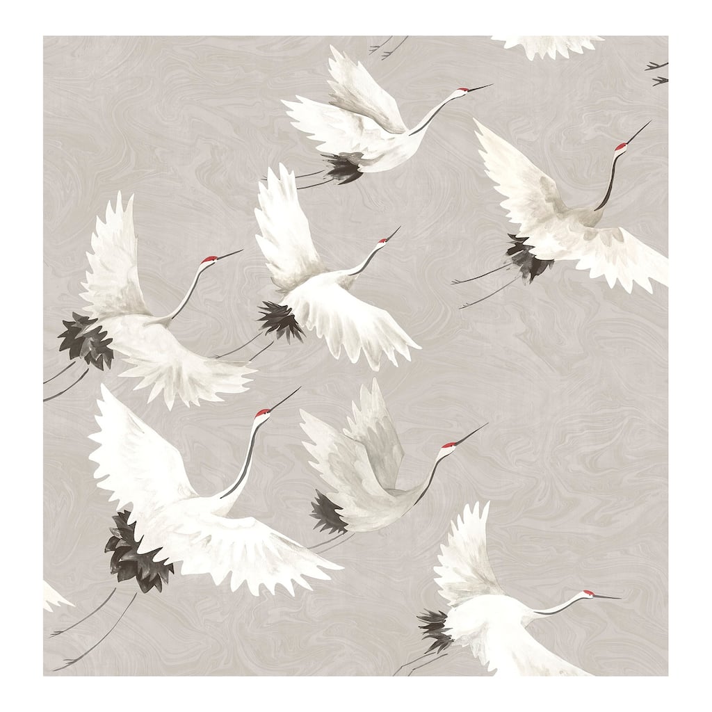 NuWallpaper Grey Halcyon Peel & Stick Wallpaper - 216in x 20.5in x 0.025in