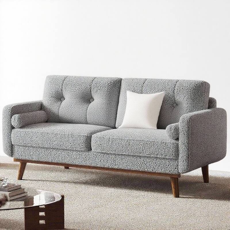 2 Seater Loveseat Sofa, with Deep Seat - Grey
