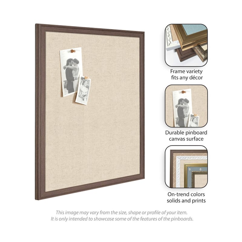 Kate and Laurel Pinboard Neutral Linen