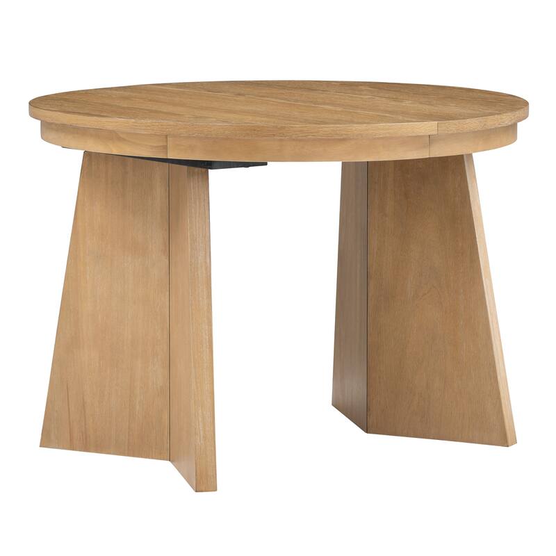 Extendable Dining Table with 16-inch Leaf
