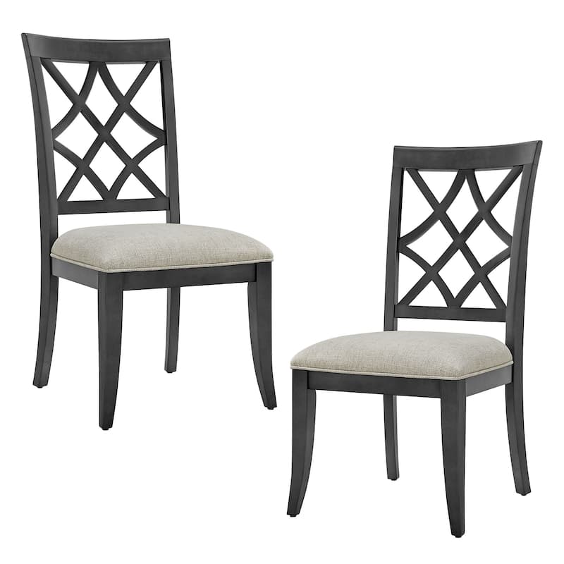 Set of 2 Mid-Century Retro Upholstered Dining Chairs
