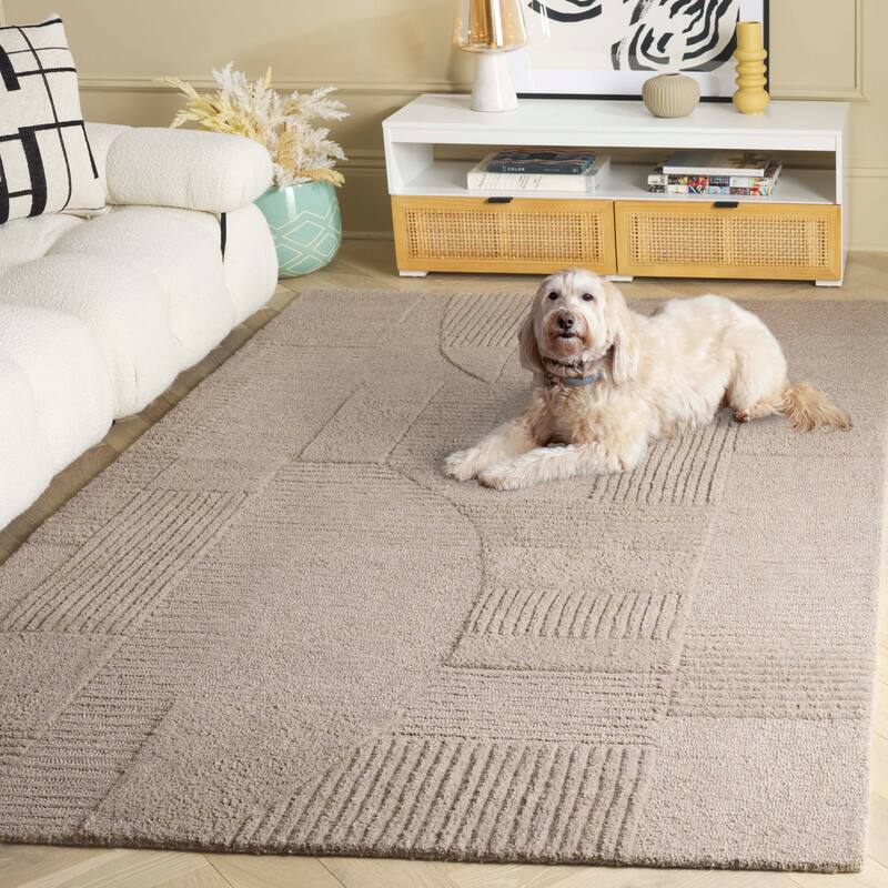 SAFAVIEH Handmade Harvest Valbona Modern Contemporary Wool Rug