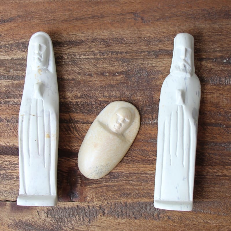 Handmade 6-inch Soapstone Nativity Set (Kenya)